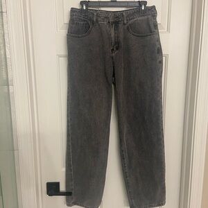 Manfinity (SHEIN) Dark Gray Teen Jeans
